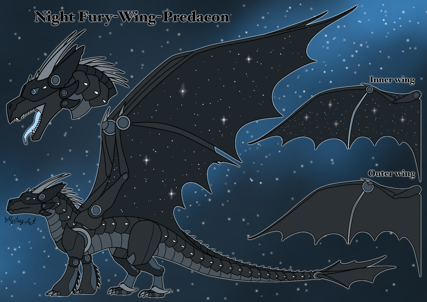 Night Fury-Wing-Predacon Adopt