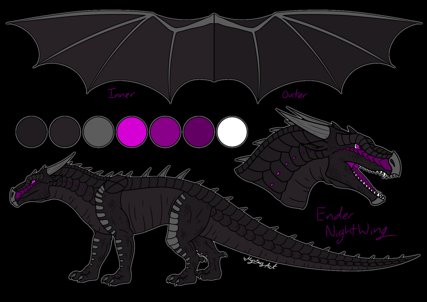Wings Of Fire Ender NightWing Adopt