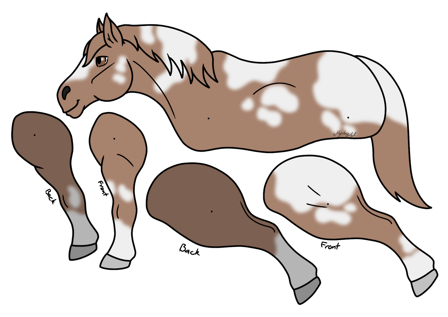 Large Simple Horse Templates