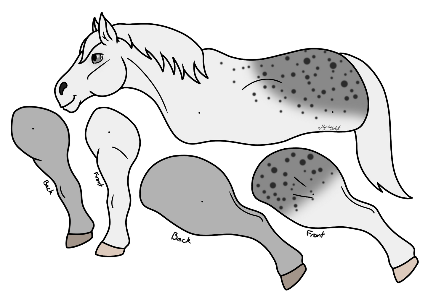 Large Simple Horse Templates