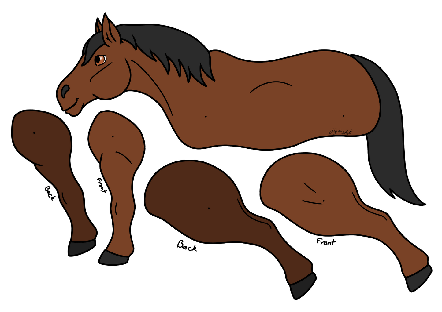 Large Simple Horse Templates