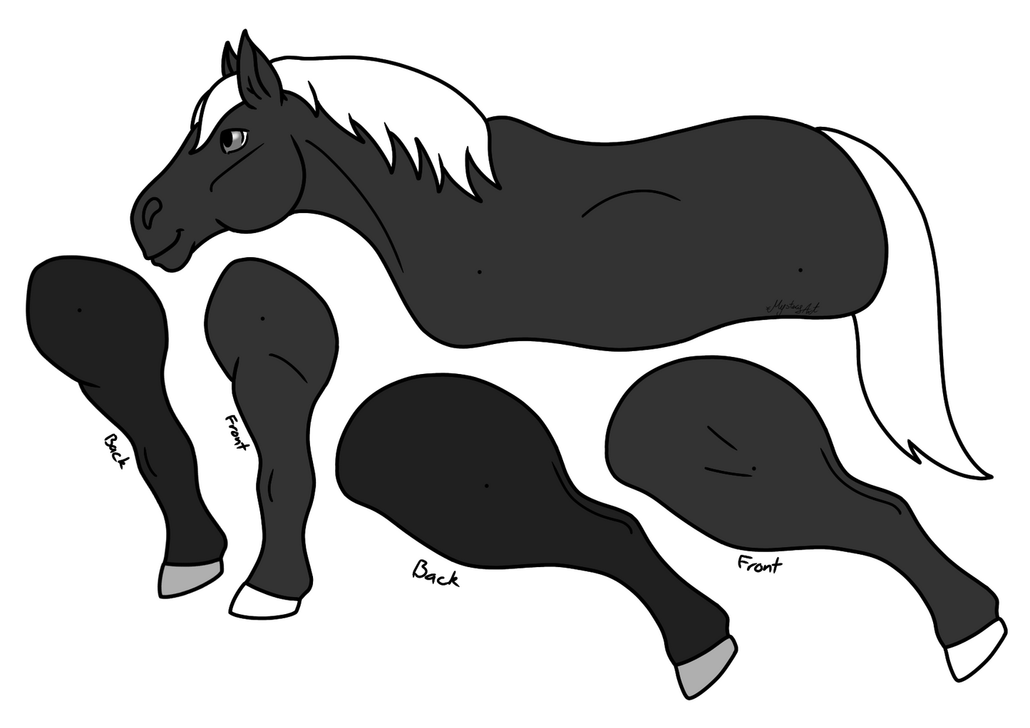 Large Simple Horse Templates