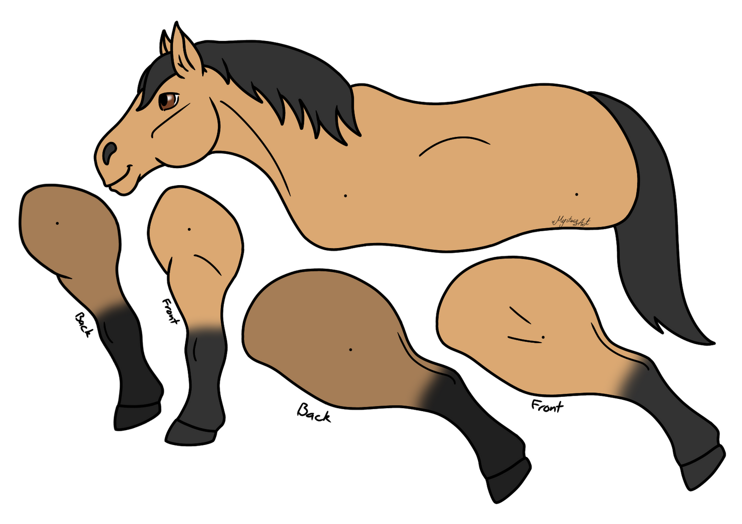 Large Simple Horse Templates